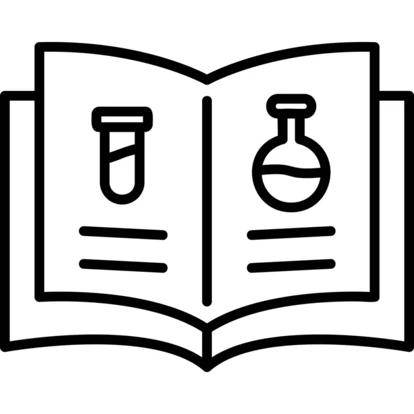 Ikona Vědecké Knihy Moderní Design Ilustrace — Stockový vektor