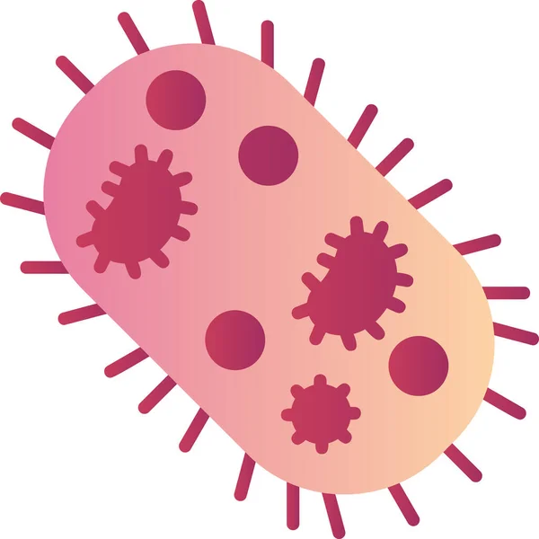 Mikroorganismus Vektor Einfache Illustration — Stockvektor