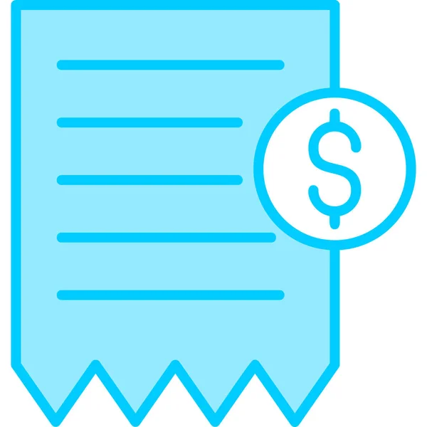 Invoice Web Icon Simple Illustration — Stock Vector
