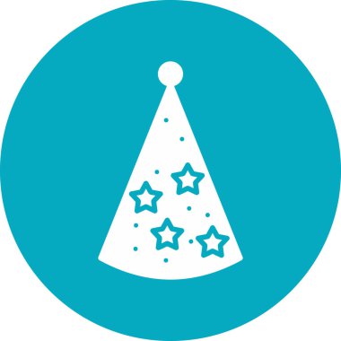 parti şapkası, web basit illüstrasyon