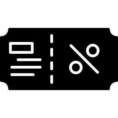 Bilet. Web simgesi basit illüstrasyon