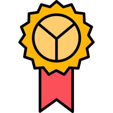 Rozet. Web simgesi basit illüstrasyon