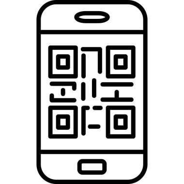 Barkod Web simgesi basit illüstrasyon