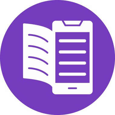 Dijital Kitap simgesi, modern tasarım illüstrasyonu