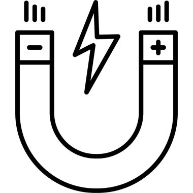 Mıknatıs Web simgesi basit illüstrasyon