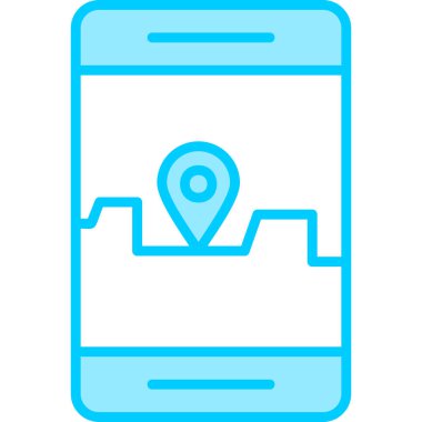 akıllı telefon simgesi vektör illüstrasyonu