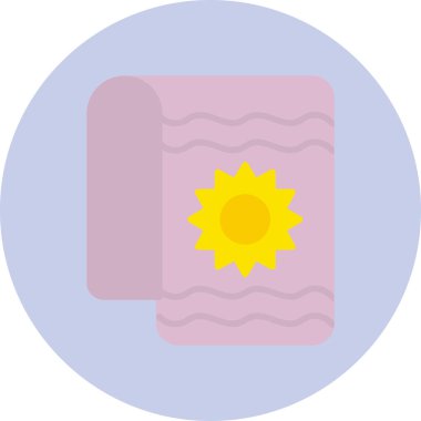 Güneş. Web simgesi basit illüstrasyon