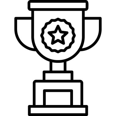 kupa simgesi vektör illüstrasyonu