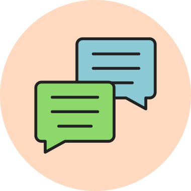 ileti ikonu vektör illüstrasyonu