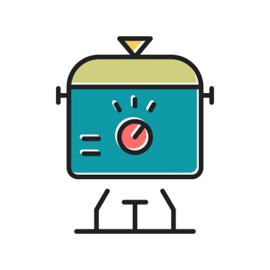 vector illustration of modern Slow Cooker icon
