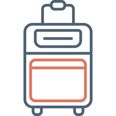 Çanta. Web simgesi vektör illüstrasyonu