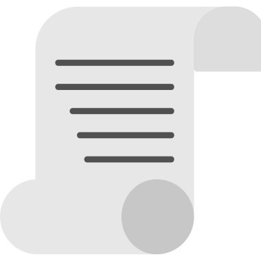 kağıt simgesi vektör illüstrasyonu