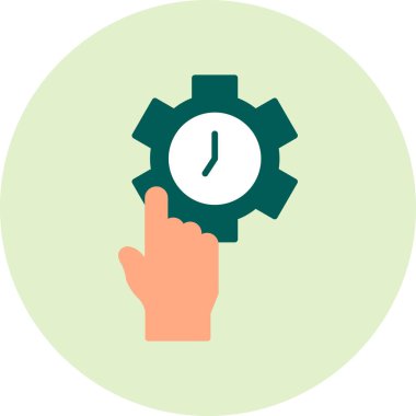 vector illustration of time management modern icon in design