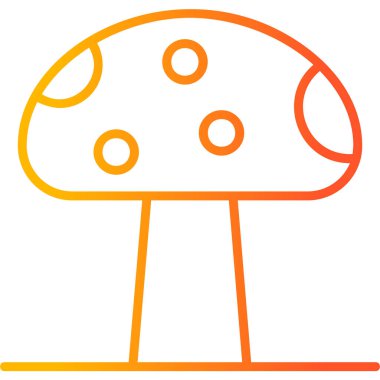 mantar simgesi vektör illüstrasyonu