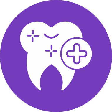 Diş. Web simgesi basit illüstrasyon