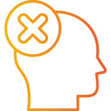 Yanlış düşünüyorsun modern simge vektör illüstrasyonu