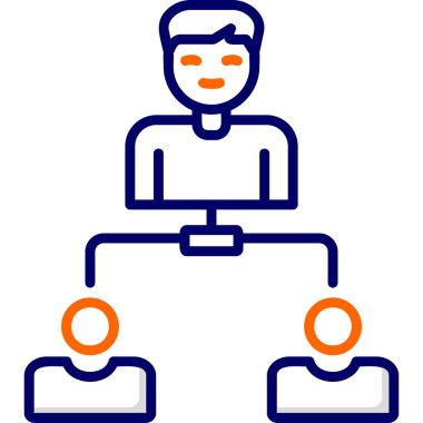 hiyerarşi. Web simgesi basit illüstrasyon