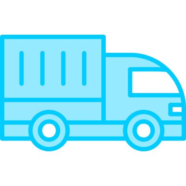 Kamyon. Web simgesi basit illüstrasyon