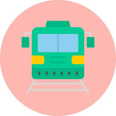 graphic illustration of locomotive train on railroad