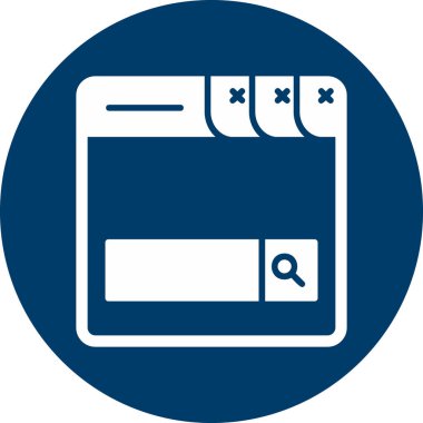 Arama Barı. Web simgesi vektör illüstrasyonu