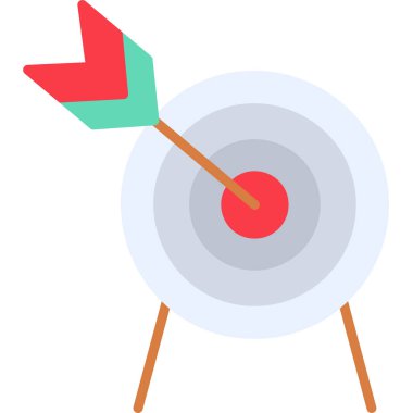 hedef simge vektör illüstrasyonu