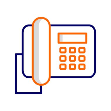 office phone web icon, vector illustration