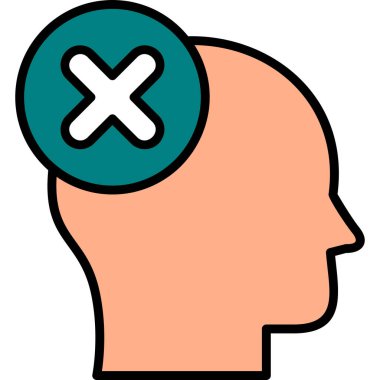 Yanlış düşünüyorsun modern simge vektör illüstrasyonu