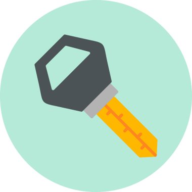 Araba anahtarı modern simge, vektör illüstrasyonu