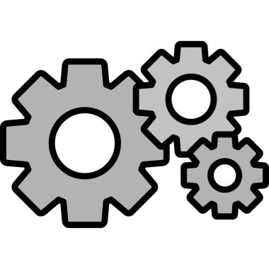 Ayarlar. Web simgesi basit illüstrasyon