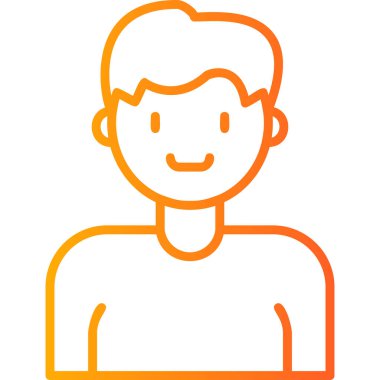 Adamım. Web simgesi basit illüstrasyon