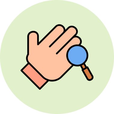 Arama simgesi vektör illüstrasyonu 