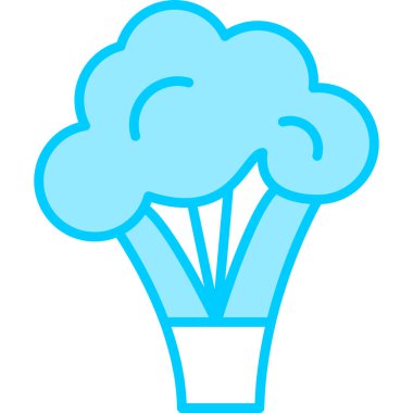 Brokoli. Web simgesi basit illüstrasyon