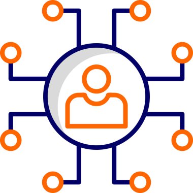 Ağ modern simgesi, vektör illüstrasyonu 