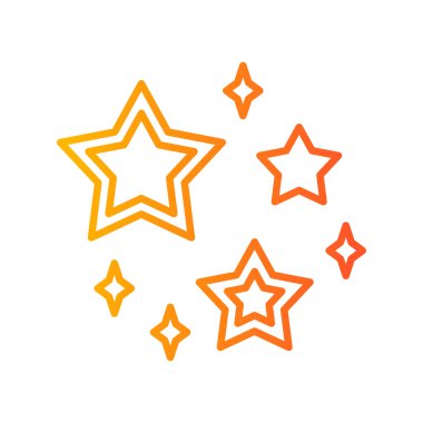 Yıldız simgesi. düz dizayn biçimi 10