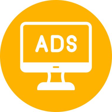 Reklam web simgesi basit illüstrasyon