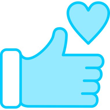 başparmak yukarı simgesi, vektör illüstrasyonu