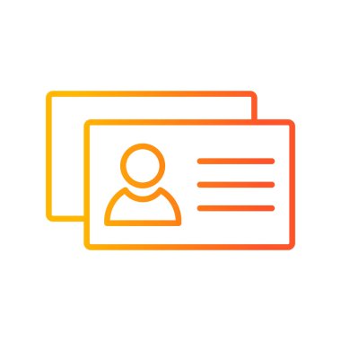 İş Kartları modern simge, vektör illüstrasyonu