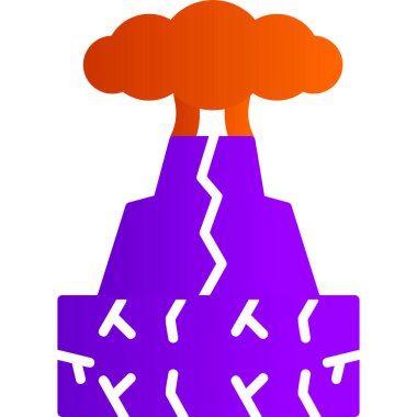 Volkan Web simgesi, basit illüstrasyon