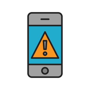 akıllı telefon simgesi vektör illüstrasyonu