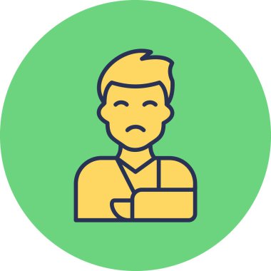 İnsan simgesinin vektör illüstrasyonu