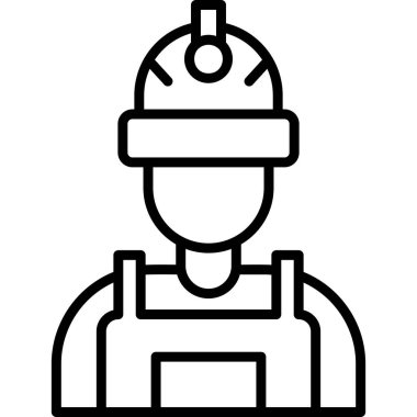 Mühendis, web simgesi basit tasarım