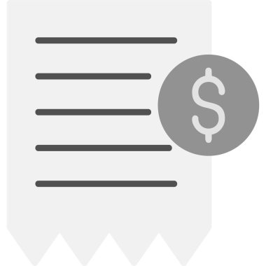 Dolar. Web simgesi basit illüstrasyon