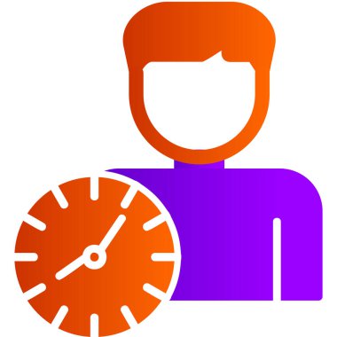 vector illustration of time management modern icon in design