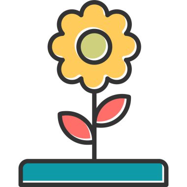 colorful art illustration of Flower with Petals