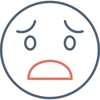 Üzücü modern simge, vektör illüstrasyonu