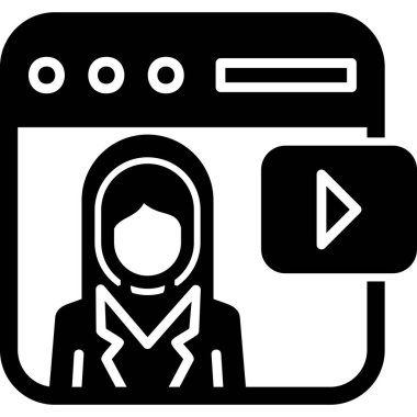 Gençlik Ağı simgesi basit illüstrasyon