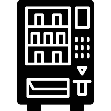 Satış makinesi. Web simgesi basit tasarım