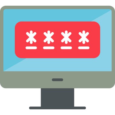 Şifre güvenli. Basit resimleme