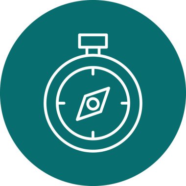 Pusula. Web simgesi basit tasarım