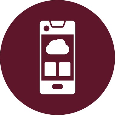 akıllı telefon simgesi vektör illüstrasyonu